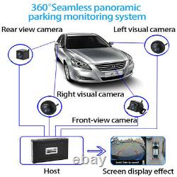 Car 360° HD Bird View Panoramic System DVR Recording Parking Rearview Camera Kit