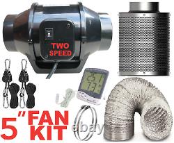 Carbon filter fan kit extractor ventilation kit for grow tent hydroponics