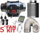 Carbon Filter Fan Kit Extractor Ventilation Kit For Grow Tent Hydroponics