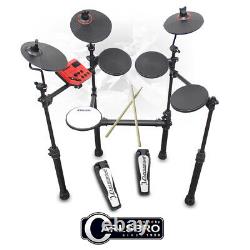 Carlsbro CSD100 R Electronic Drum Kit 7 Piece Digital Set Compact Foldable