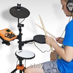 Carlsbro Rock 50 Kids Electronic Drums Starter Set with Stool & Headphones