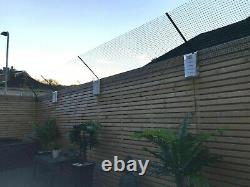 Cat Proofing Fence / Wall 7 Angled Brackets 14m Mesh Kit Barrier Catio Enclosure
