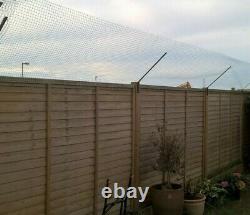 Cat Proofing Fence / Wall 7 Angled Brackets 14m Mesh Kit Barrier Catio Enclosure