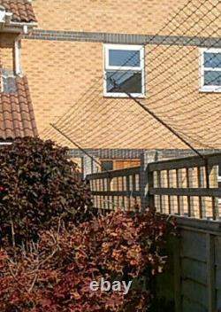 Cat Proofing Fence / Wall 7 Angled Brackets 14m Mesh Kit Barrier Catio Enclosure