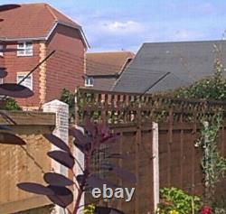 Cat Proofing Fence / Wall 7 Angled Brackets 14m Mesh Kit Barrier Catio Enclosure