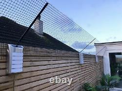 Cat Proofing Fence Wall Kit 6 Angled Brackets & 10m Mesh Enclosure Catio