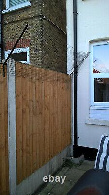 Cat Proofing Fence Wall Kit 6 Angled Brackets & 10m Mesh Enclosure Catio