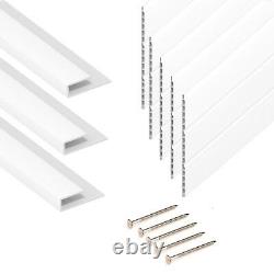 Ceiling Cladding Roof Kit 5 x 5m Hollow Soffit, 3 x 5m Finishing Trim & Pins