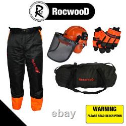 Chainsaw Safety Kit Trousers Type A Gloves And Helmet Ideal For Stihl Users