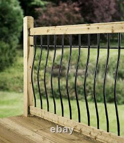 Cheshire Decking Railing Kits Metal and Timber Traditional Tuscany Design