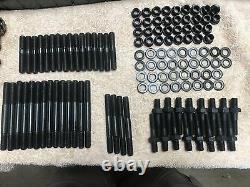 Chevy Top End Kit 350 383 400 Aluminum Cylinder Heads straight plug 327 283