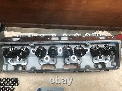 Chevy Top End Kit 350 383 400 Aluminum Cylinder Heads straight plug 327 283