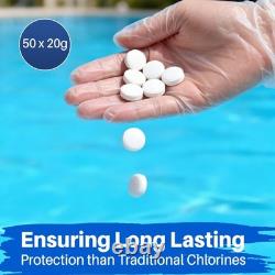 Chlorine Tablets + Floating Chemical Dispenser Hot Tub Swimming Pool Cleaning