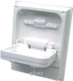 Cleo Tip Up Sink/Basin. Foldaway White PVC Basin. Caravan/Motorhome/Boat