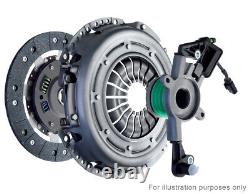 Clutch Kit 3pc (Cover+Plate+CSC) fits FORD FIESTA Mk6 TDCi 1.6D 2008 on QH New