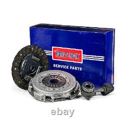 Clutch Kit 3pc (Cover+Plate+CSC) fits FORD TRANSIT TDCi 2.2D 06 to 11 B&B New