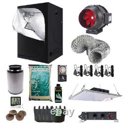 Complete Grow Tent Kit 1000w Full Spectrum LED Indoors Hydroponics Gardening