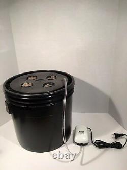 Complete Hydroponic System 4 Site DWC Hydroponic Grow Kit Bubble Bucket
