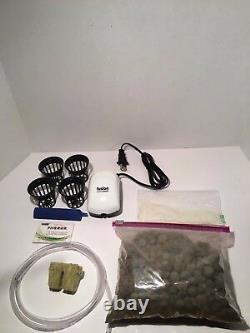 Complete Hydroponic System 4 Site DWC Hydroponic Grow Kit Bubble Bucket