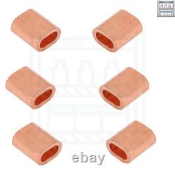 Copper Ferrules wire rope Loops (Various Sizes) 1mm 8mm
