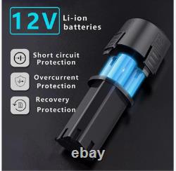 Cordless Car Polisher Buffer Sander Machine Polishing Pads Kit +2 x Batteries UK