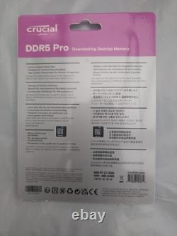 Crucial Pro DDR5 RAM 64GB Kit (2x32GB) 6400MHz CL40 CP2K32G64C40U5B Brand New