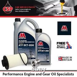 DSG DQ250 Gearbox Service Kit Millers Oils DCT DSG Oil, Oil Filter and Sump Plug