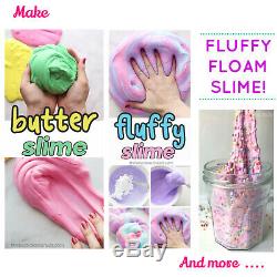 Daiso soft clay butter Slime making Kit Elmer's Glue Karina putty & fluffy Slime