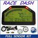 Dash Race Display Full Sensor Kit, Dashboard Lcd Screen Gauge Rally Motec Aim
