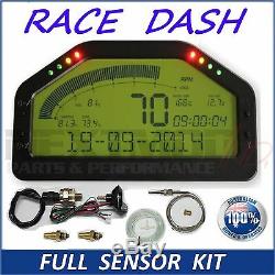 Dash Race Display FULL SENSOR KIT, Dashboard LCD Screen Gauge Rally Motec AIM