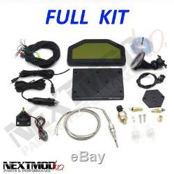 Dash Race Display FULL SENSOR KIT, Dashboard LCD Screen Gauge Rally Motec AIM