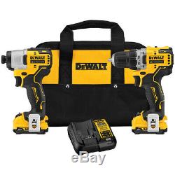 DeWALT DCK221F2 XTREME 12V MAX Brushless Cordless Drill and Impact Combo Kit