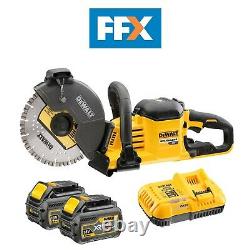 DeWalt DCS690X2-GB 54V XR 2x6.0Ah/2.0Ah Li-ion 230mm FlexVolt Cut Off Saw Kit