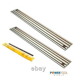 DeWalt DWS5022X2 1.5m Guide Rail Tracksaw Track Twin Pack with Joining Bar