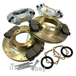 Defender 90 110 Front Vented Performance Brake Upgrade Kit Discs Calipers & Pads