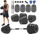 Deluxe 30kg Dumbbells Pair Of Weights Barbell/dumbells Body Building Set Gym Kit