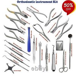 Dental instruments Kit Orthodontic Pliers-Needle holder-Scalers-Mirrors-Tweezers