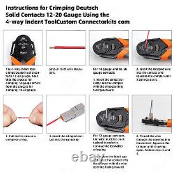 Deutsch DT Connector Plug Kit 438pcs With Crimp Tool Automotive #DT-KIT3-TR UK