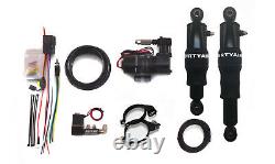 Dirty Air Harley Touring Bagger Rear Air Ride Shocks Suspension Kit Package 80+