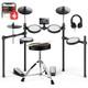 Donner Ded-70 Upgrade Electric Drum Set 4 Quiet Mesh Pads 2 Switch Pedals Solid