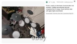 Donner DED-70 Upgrade Electric Drum Set 4 Quiet Mesh Pads 2 Switch Pedals Solid