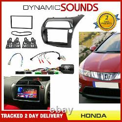 Double Din Car Fascia / Steering / Antenna Kit For HONDA Civic Type R FN2 2006
