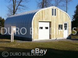 DuroSPAN Steel 25x28x13 Metal Gabled Roof Building Kit Open Ends Factory DiRECT
