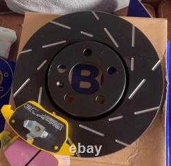 EBC Brakes Kit (Brand New) Turbo Groove Discs + Yellowstuff Pads Front & Rear