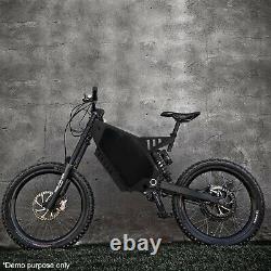 Electric Bicycle EBike Frame Kit Stealth Bomber Electric Bicycle Frame BLACK