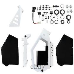 Electric Bicycle E bike Frame Kit Stealth Bomber Electric Bicycle Frame White