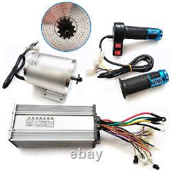 Electric Brushless DC Motor Kit High Speed Motor Controller Go Kart 60V 2000W