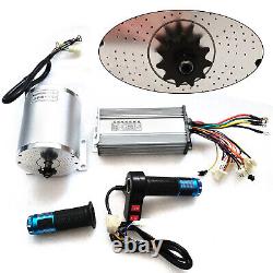 Electric Brushless DC Motor Kit High Speed Motor Controller Go Kart 60V 2000W