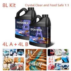 Epoxy Resin Kit 11 Crystal Clear Fast Cure 500ml 1L 2L 4L 8L Mould Art Craft