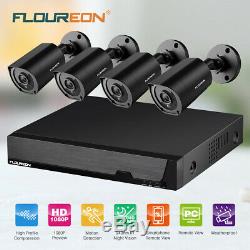 FLOUREON 8CH 1080N 5IN1 AHD DVR 3000TVL Camera CCTV Outdoor Security System Kits